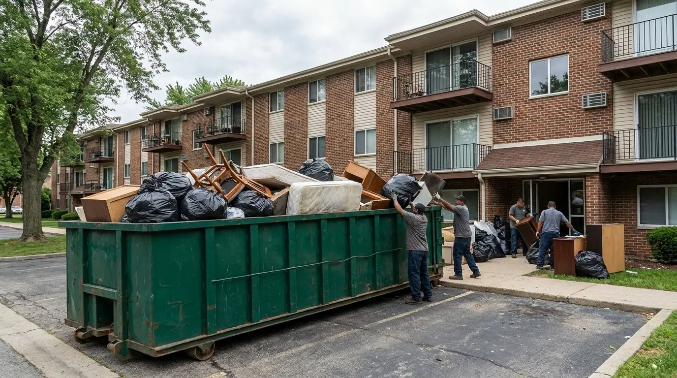 Dumpster Rental — before and after result